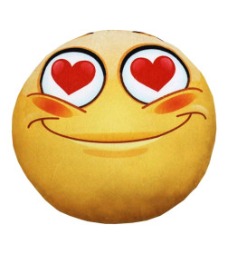Подголовник дополнительный "Влюбленный" 30x30 см (светло-желтый) MATEX EMOJI 26-891
