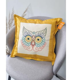 Подушка декоративная "Совушка" 48x48 см (янтарный) MATEX DREAM 29-700