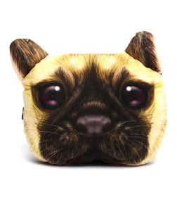 Подголовник дополнительный "Мопс" 30x25 см (коричневый, бежевый) MATEX ANIMALS 27-010