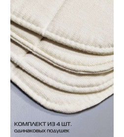 Подушка для сиденья 39x39 см бежевый (комплект 4 шт.) MATEX ELEGANT 64-671