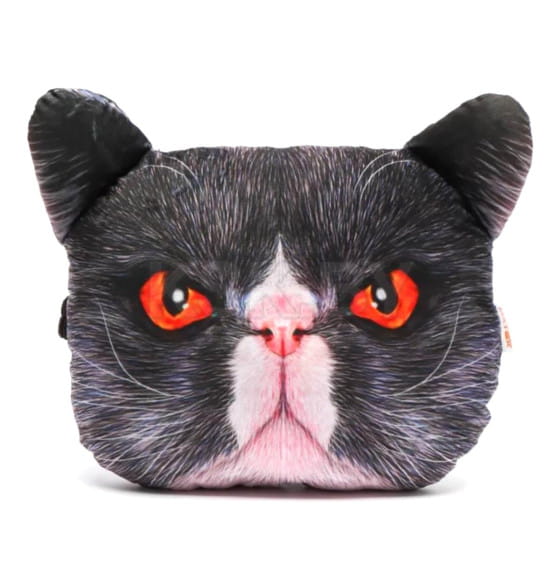 Подголовник дополнительный "Кот красные глаза" 30x25 см (серый, красный) MATEX ANIMALS 27-027 (27-027) 