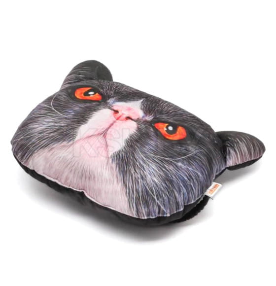 Подголовник дополнительный "Кот красные глаза" 30x25 см (серый, красный) MATEX ANIMALS 27-027 (27-027) 