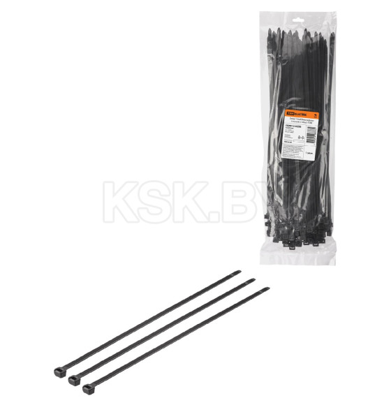 Хомут нейлоновый 7,6х450 мм черный (упак. 100 шт.) TDM SQ0515-0226 (SQ0515-0226) 