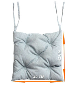 Подушка для сиденья 42x42 см серо-зеленый (комплект 4 шт.) MATEX MELANGE 66-675