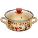 Кастрюля эмалированная 2 л сфера (слоновая) Сомелье 61904-102/4.02-У4 (61904-102/4.02-У4) 