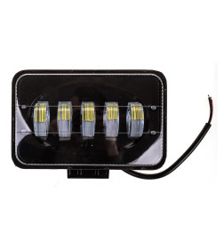 Фара светодиодная OFF ROAD 165х105(120)х80 мм прямоугольная 12V/24V 50W 6000К (5 диодов, дальний) SKYWAY S07201067