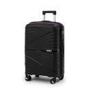 Чемодан на колёсах Pride PP9702 черный,M (средний) 65х42х28(+5) см, 75л Полипропилен, 4 колеса (Pride PP9702 black M) 