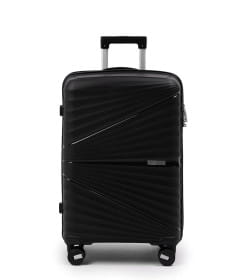 Чемодан на колёсах Pride PP9702 черный,S (малый) 55х35х24(+5) см, 44л Полипропилен, 4 колеса