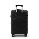 Чемодан на колёсах Pride PP9702 черный,M (средний) 65х42х28(+5) см, 75л Полипропилен, 4 колеса (Pride PP9702 black M) 