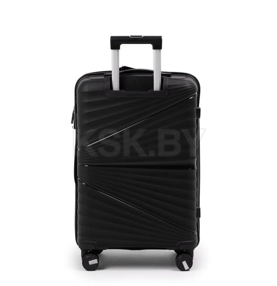 Чемодан на колёсах Pride PP9702 черный,M (средний) 65х42х28(+5) см, 75л Полипропилен, 4 колеса (Pride PP9702 black M) 