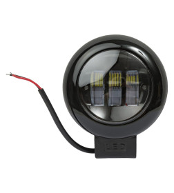 Фара светодиодная OFF ROAD 116х116(137)х60 мм круглая 12V/24V 30W 6000K (3 диода, дальний свет) SKYWAY S08401038