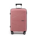Чемодан на колёсах Pride PP9702 пудровый,M (средний) 65х42х28(+5) см, 75л Полипропилен, 4 колеса (Pride PP9702 пудровый М) 