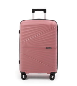 Чемодан на колёсах Pride PP9702 пудровый,S (малый) 55х35х24(+5) см, 44л Полипропилен, 4 колеса