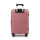 Чемодан на колёсах Pride PP9702 пудровый,M (средний) 65х42х28(+5) см, 75л Полипропилен, 4 колеса (Pride PP9702 пудровый М) 