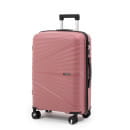 Чемодан на колёсах Pride PP9702 пудровый,M (средний) 65х42х28(+5) см, 75л Полипропилен, 4 колеса (Pride PP9702 пудровый М) 