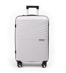 Чемодан на колёсах Pride PP9702 светло-серый,S (малый) 55х35х24(+5) см, 44л Полипропилен, 4 колеса