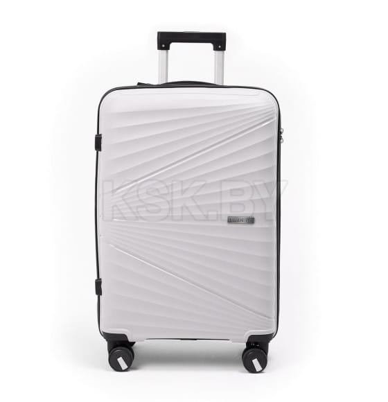 Чемодан на колёсах Pride PP9702 светло-серый,L (большой),75х47х32(+5) см, 110 л.Полипропилен, 4 колеса (Pride PP9702 светло-серый L) 