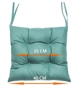 Подушка для сиденья 40x40 см светло-зеленый (комплект 2 шт.) MATEX ARIA 59-912