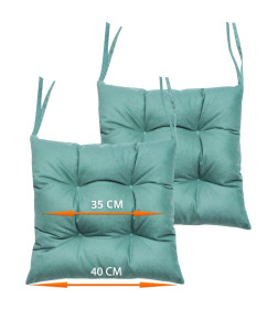 Подушка для сиденья 40x40 см светло-зеленый (комплект 2 шт.) MATEX ARIA 59-912