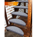Коврик на ступеньки 23x65 см темно-серый (комплект 5 шт.) MATEX MY STEP 54-658 (54-658) 