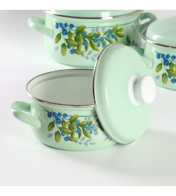 Набор кастрюль "Черника-1" 1,5/2/3 л (салатный)