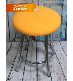 Подушка для сиденья 33x33 см абрикосовый (комплект 4 шт.) MATEX VELOURS 46-547