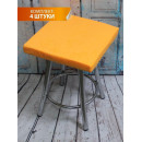Подушка для сиденья 33x33 см абрикосовый (комплект 4 шт.) MATEX VELOURS CUADRO 46-806 (46-806) 