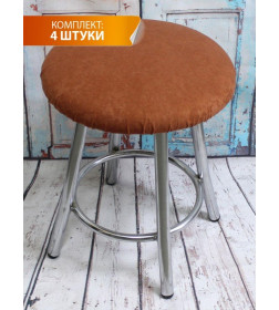 Подушка для сиденья 33x33 см красно-коричневый (комплект 4 шт.) MATEX VELOURS 46-592