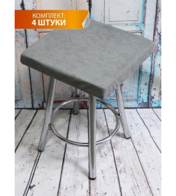Подушка для сиденья 33x33 см светло-серый (комплект 4 шт.) MATEX VELOURS CUADRO 57-529