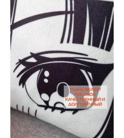 Подушка декоративная "Eyes" 33x33 см (черный, белый) MATEX ANIME 63-384