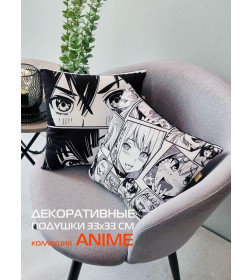 Подушка декоративная "Eyes" 33x33 см (черный, белый) MATEX ANIME 63-384