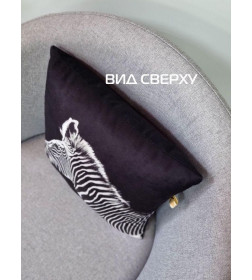 Подушка декоративная "Зебра Black" 33x33 см (черный, белый) MATEX FANTASY 62-707