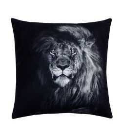 Подушка декоративная "Лев Black" 33x33 см (черный, темно-серый) MATEX FANTASY 62-691