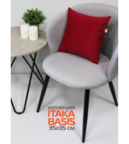 Подушка декоративная 35x35 см (бордовый) MATEX ITAKA BASIS 64-046