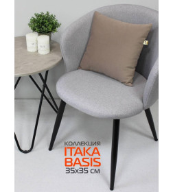 Подушка декоративная 35x35 см (темно-бежевый) MATEX ITAKA BASIS 63-971