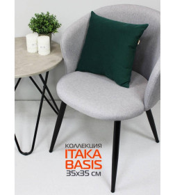 Подушка декоративная 35x35 см (темно-зеленый) MATEX ITAKA BASIS 64-015