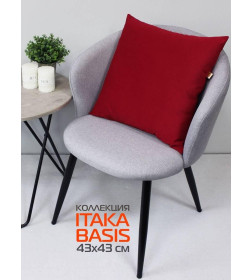 Подушка декоративная 43x43 см (бордовый) MATEX ITAKA BASIS 63-896