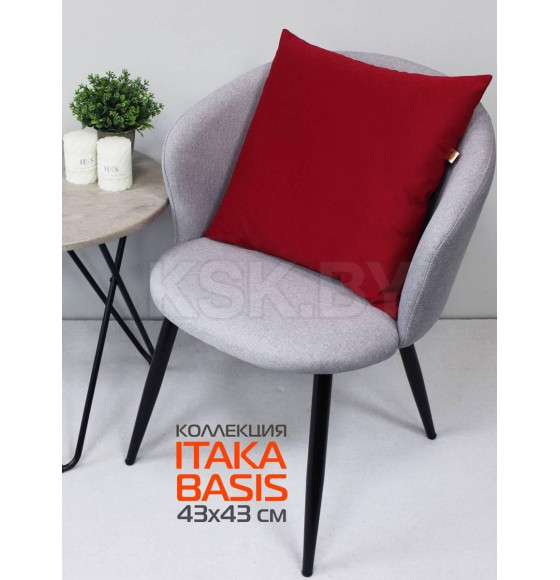 Подушка декоративная 43x43 см (бордовый) MATEX ITAKA BASIS 63-896 (63-896) 