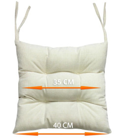 Подушка для сиденья 40x40 см (молочный) MATEX OXO 52-821