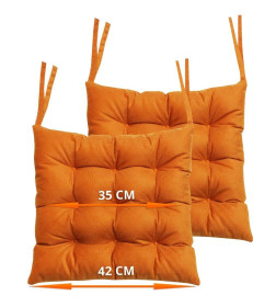 Подушка для сиденья 42x42 см (темно-оранжевый) MATEX ARIA 60-109