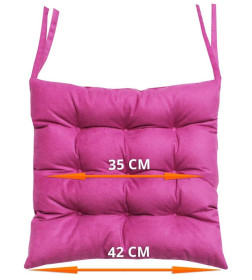 Подушка для сиденья 42x42 см (фуксия) MATEX ARIA 60-116