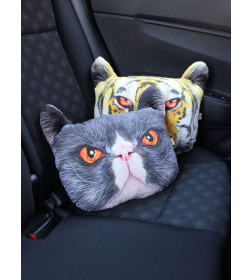 Подушка декоративная MATEX ANIMALS. МОПС. Размер: 41x38 Цвет: Темно-коричневый, бежевый