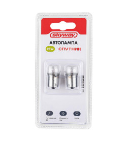 Автолампа R5W 12V 5W с цоколем BA15s 1-конт 50Лм 2400К (2 шт.) СПУТНИК SKYWAY