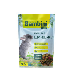 Корм Bambini Pets для шиншилл, 800гр