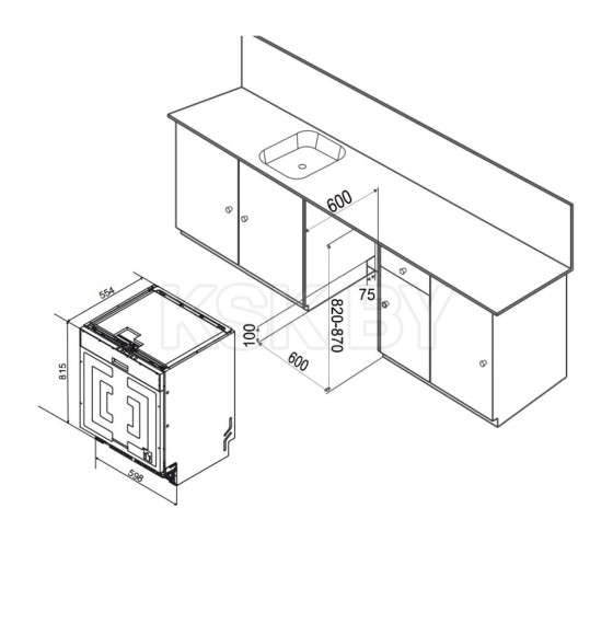 Посудомоечная машина Weissgauff BDW 6038 D Inverter Autoopen (BDW6038DInverterAutoopen) 