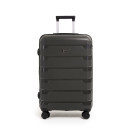 Чемодан на колесах Pride PP9602 серый,M(средний),67х41х28(+5) см, 75 л. Полипропилен, 4 колеса (Pride PP9602 серый,M) 