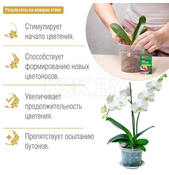 Удобрение концентрированное Bona Forte КРАСОТА для орхидей 
