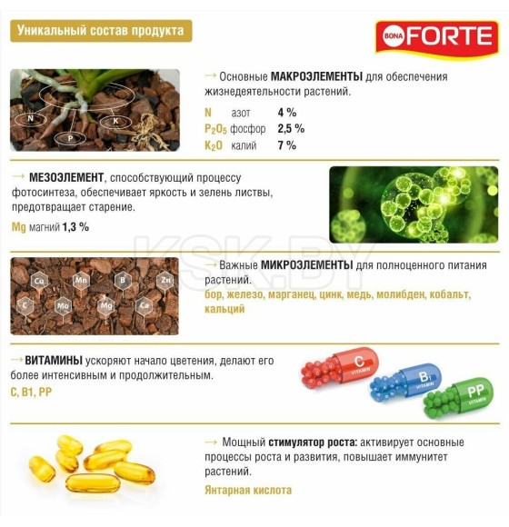 Удобрение концентрированное Bona Forte КРАСОТА для орхидей 