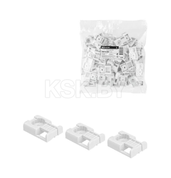 Площадка под хомуты для прямого монтажа белая (100 шт.) TDM SQ0516-0501 (SQ0516-0501) 