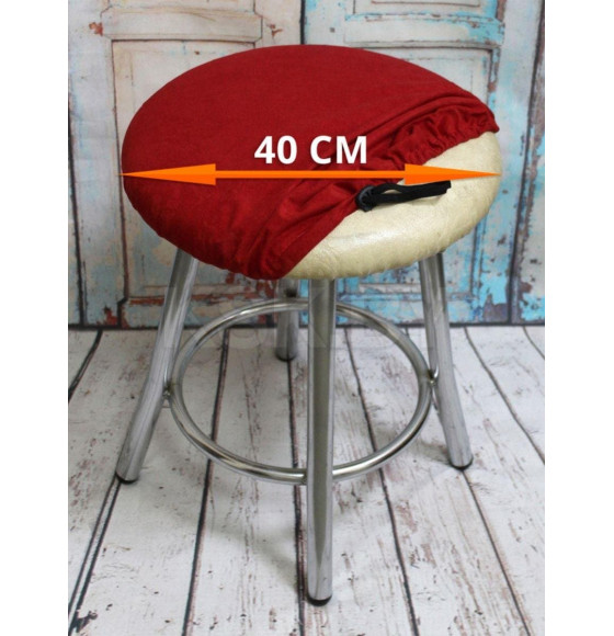 Чехол на табурет 40x40 см (красный) MATEX VELOURS 45-878 (45-878) 